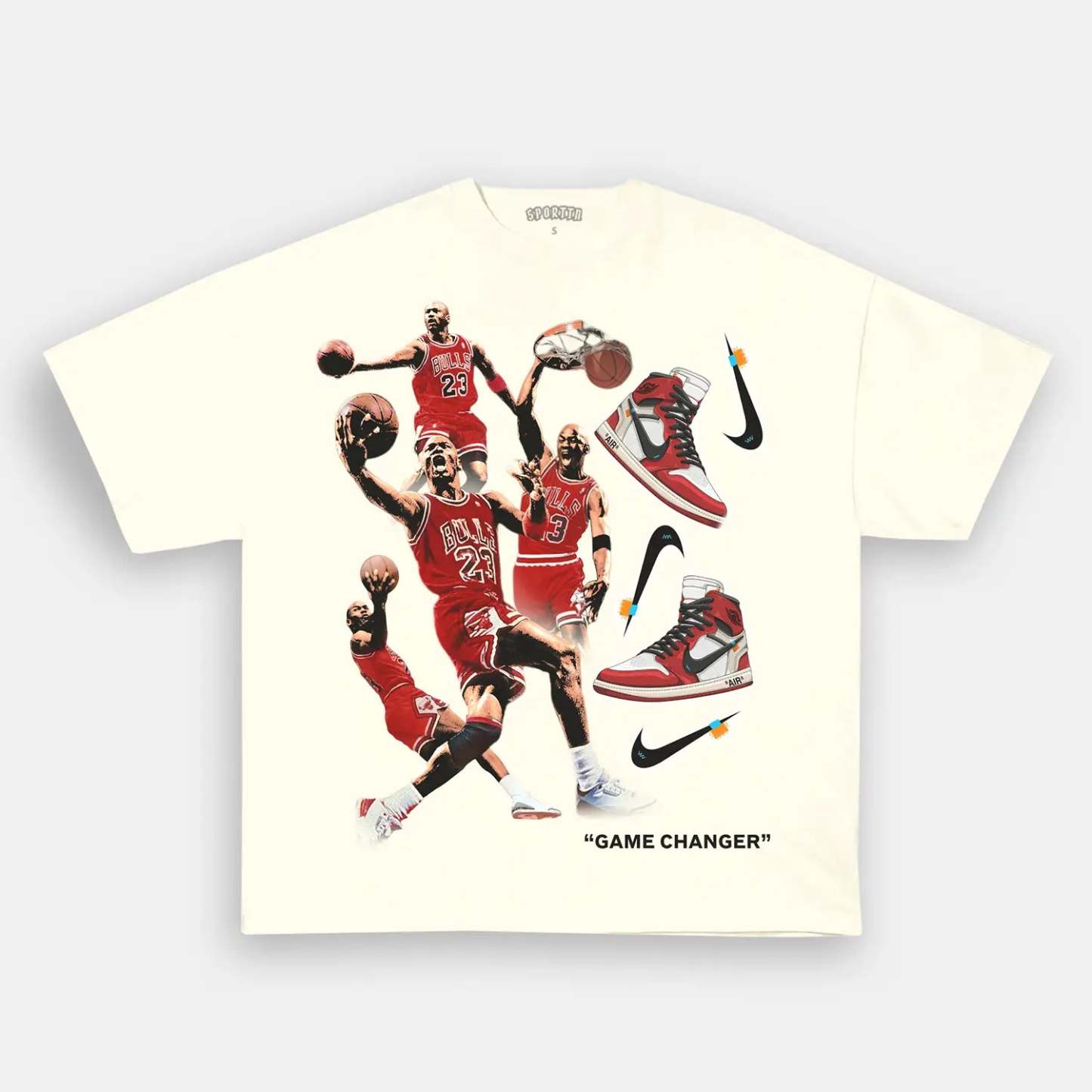 Unisex-Adult Ultra Cotton Washed T-Shirt Graphic AIR ABLOH TEE