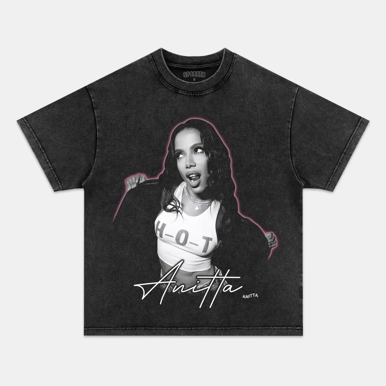 Unisex-Adult Ultra Cotton Washed T-Shirt Graphic ANITTA 2024 TEE