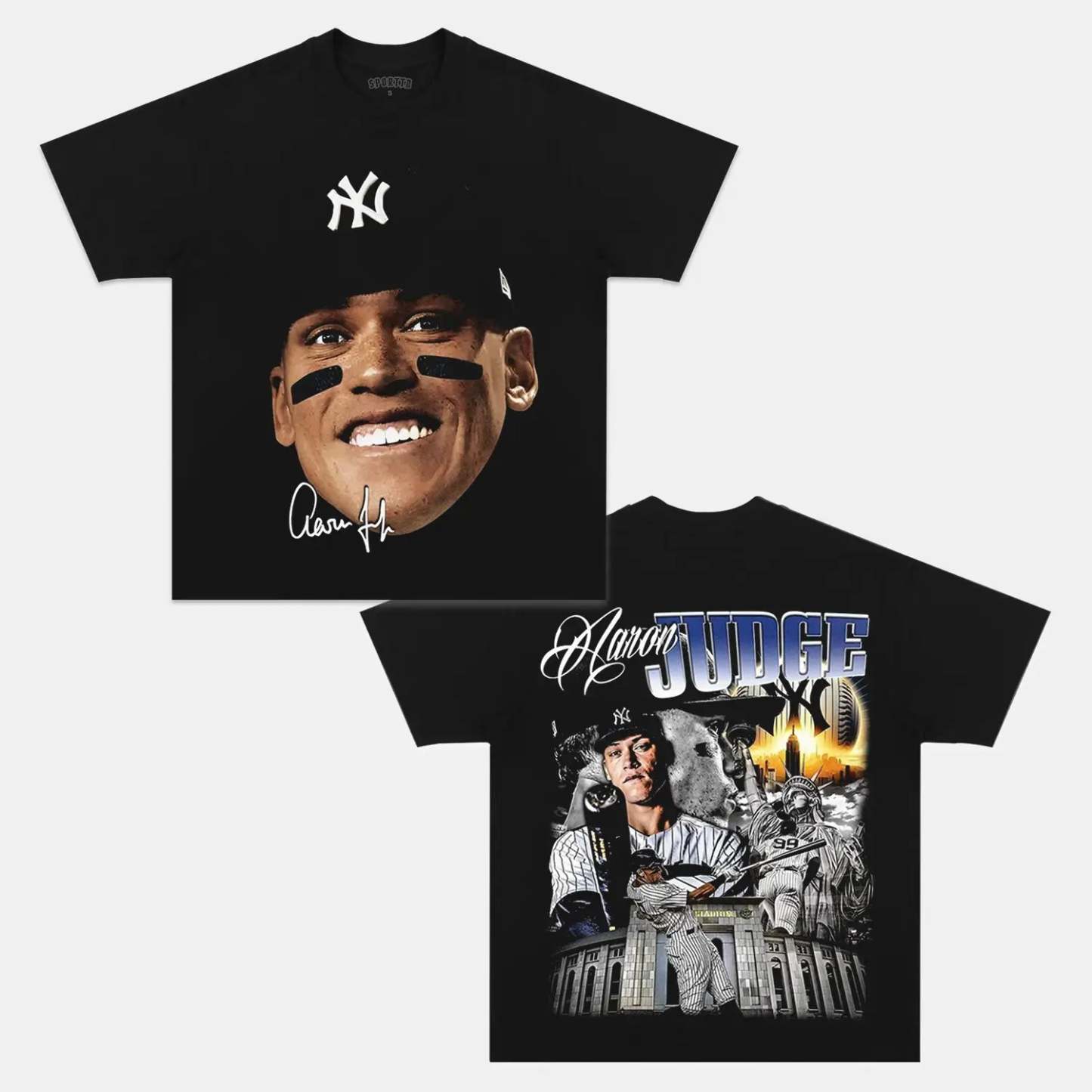 Unisex-Adult Ultra Cotton Washed T-Shirt Graphic AARON JUDGE TEE 
