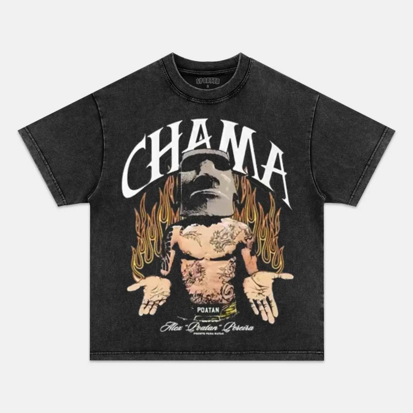 Unisex-Adult Ultra Cotton Washed T-Shirt Graphic ALEX PEREIRA VS JAMAH