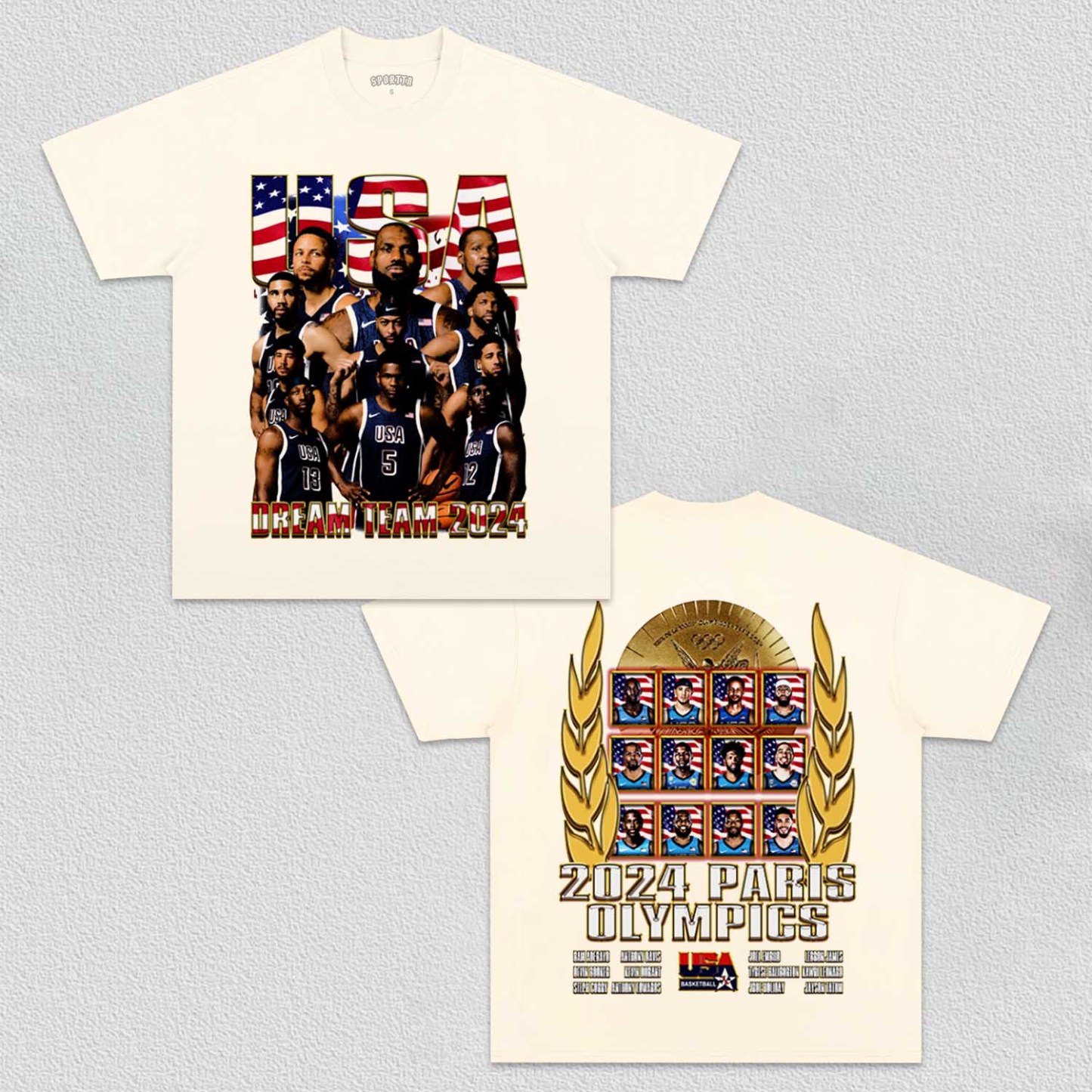 Unisex-Adult Ultra Cotton Washed T-Shirt Graphic Avengers 2024 Team USA V2 TEE