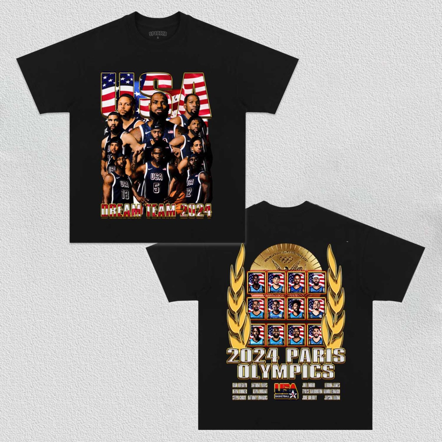 Unisex-Adult Ultra Cotton Washed T-Shirt Graphic Avengers 2024 Team USA V2 TEE