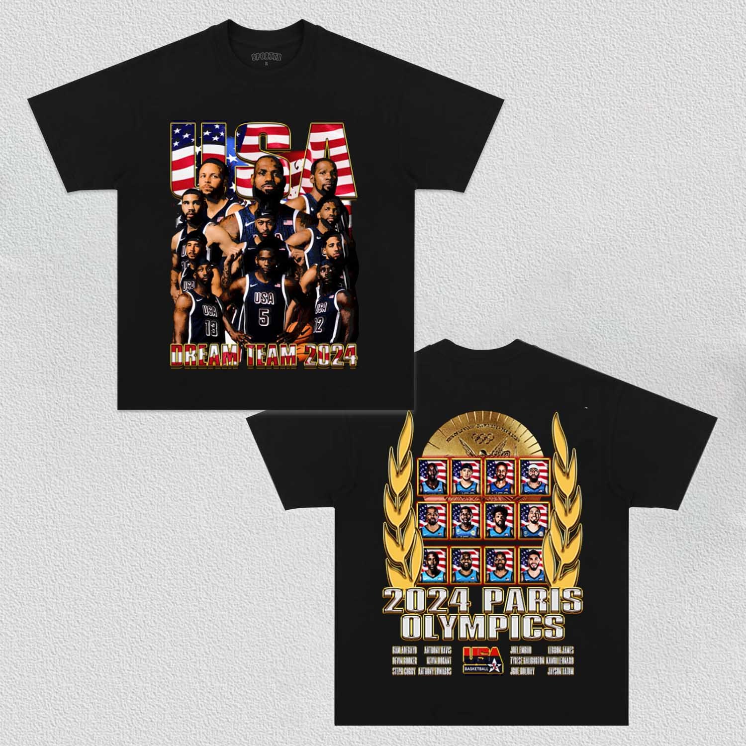 Unisex-Adult Ultra Cotton Washed T-Shirt Graphic Avengers 2024 Team USA V2 TEE