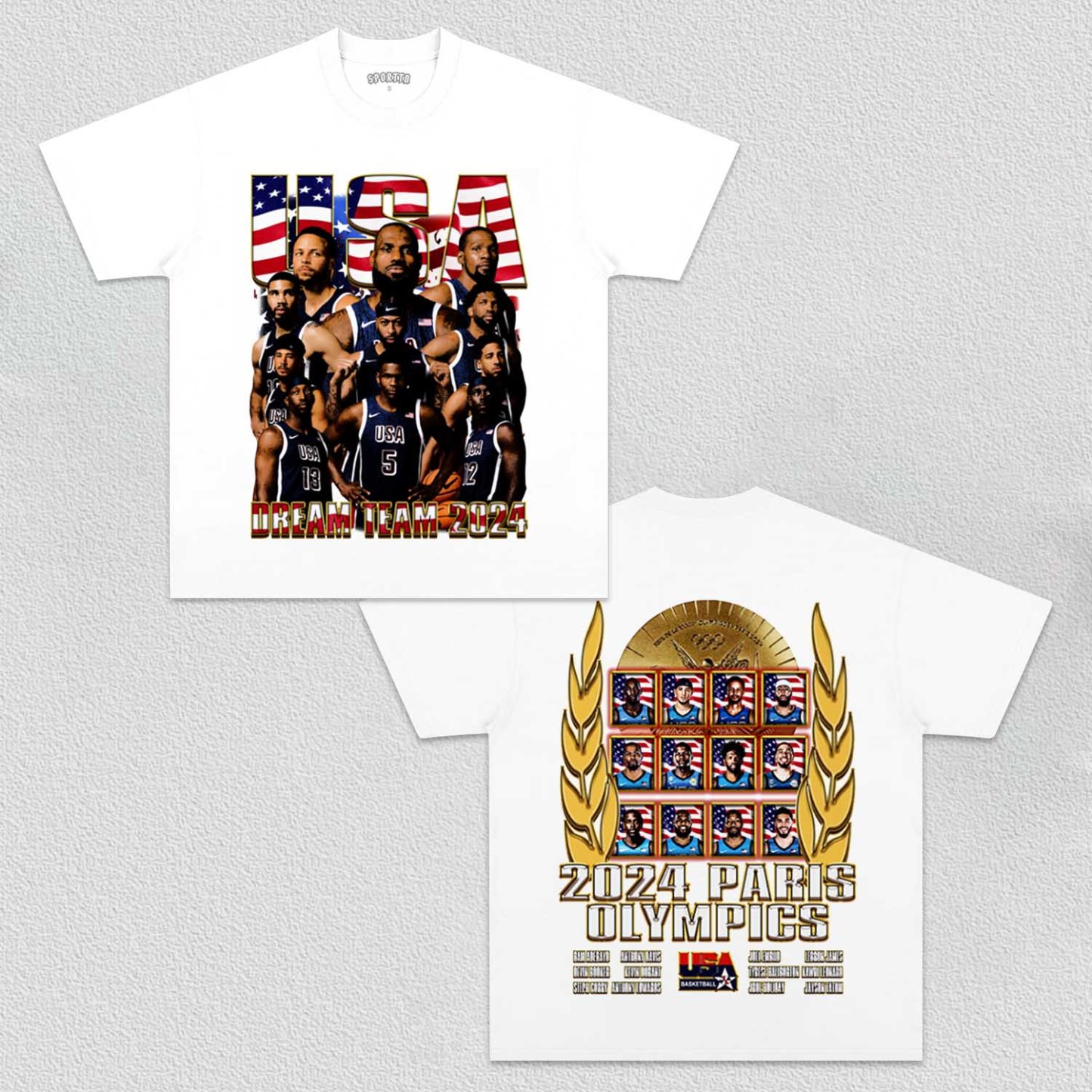 Unisex-Adult Ultra Cotton Washed T-Shirt Graphic Avengers 2024 Team USA V2 TEE