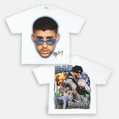 Unisex-Adult Ultra Cotton Washed T-Shirt Graphic  BAD BUNNY TEE 