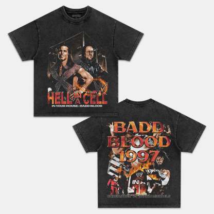 Unisex-Adult Ultra Cotton Washed T-Shirt Graphic BADD BLOOD 1997 TEE 