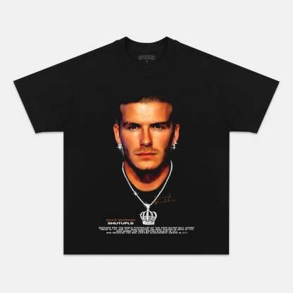 Unisex-Adult Ultra Cotton Washed T-Shirt Graphic BECKHAM V2 TEE 