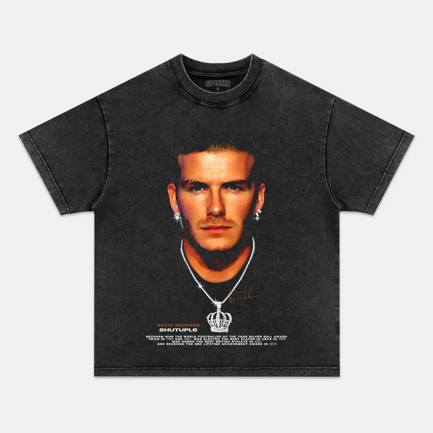 Unisex-Adult Ultra Cotton Washed T-Shirt Graphic BECKHAM V2 TEE 