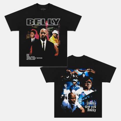 Unisex-Adult Ultra Cotton Washed T-Shirt Graphic BELLY TEE 