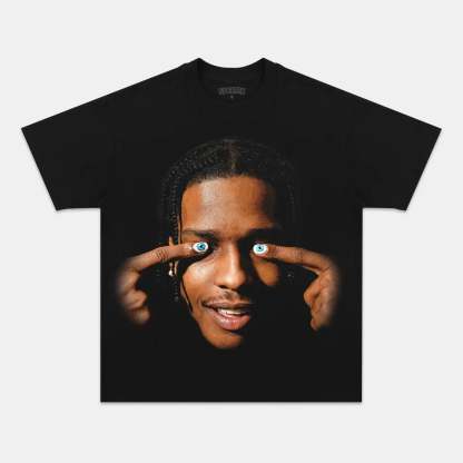 Unisex-Adult Ultra Cotton Washed T-Shirt Graphic  BIG FACE ASAP TEE 