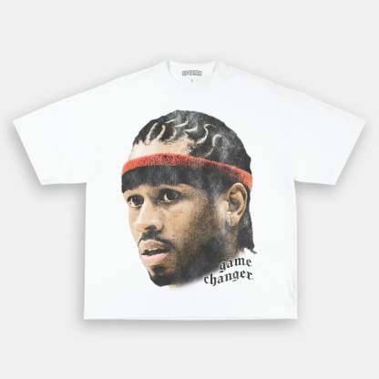 Unisex-Adult Ultra Cotton Washed T-Shirt Graphic BIG_FACE_IVERSON_TEE 