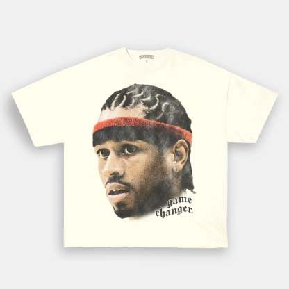 Unisex-Adult Ultra Cotton Washed T-Shirt Graphic BIG_FACE_IVERSON_TEE 