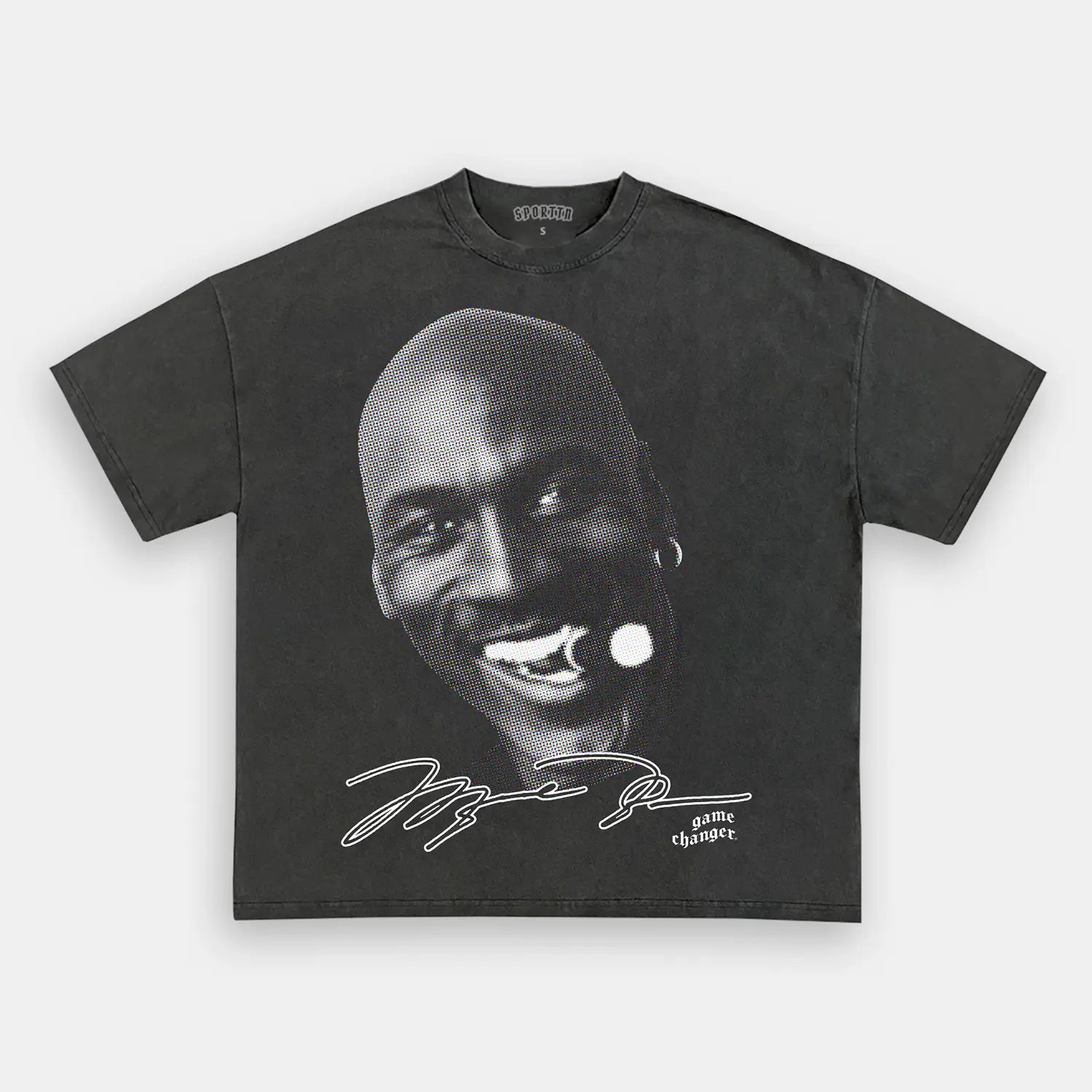 Unisex-Adult Ultra Cotton Washed T-Shirt Graphic  BIG_FACE_JORDAN_TEE 