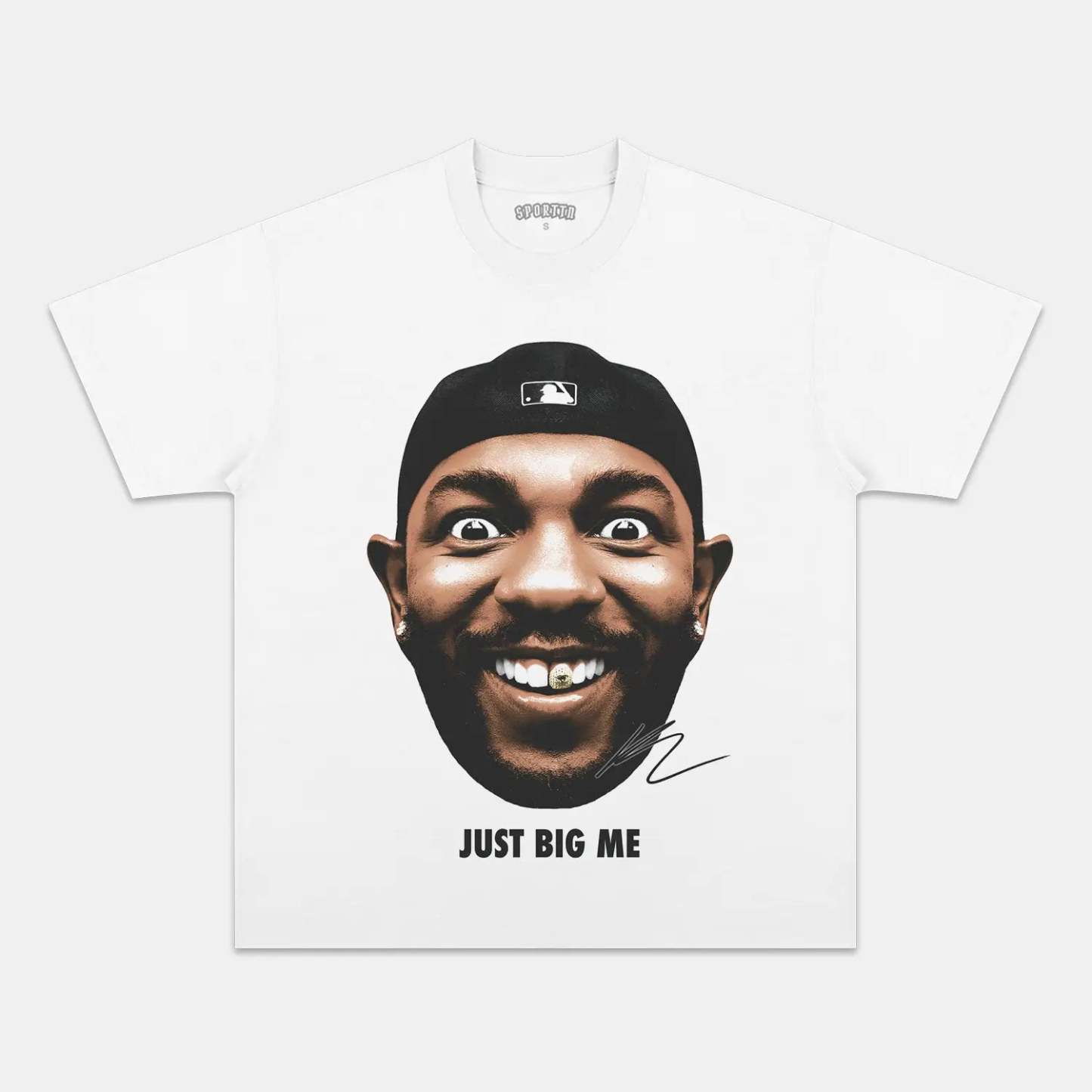 Unisex-Adult Ultra Cotton Washed T-Shirt Graphic BIG FACE KENDRICK TEE