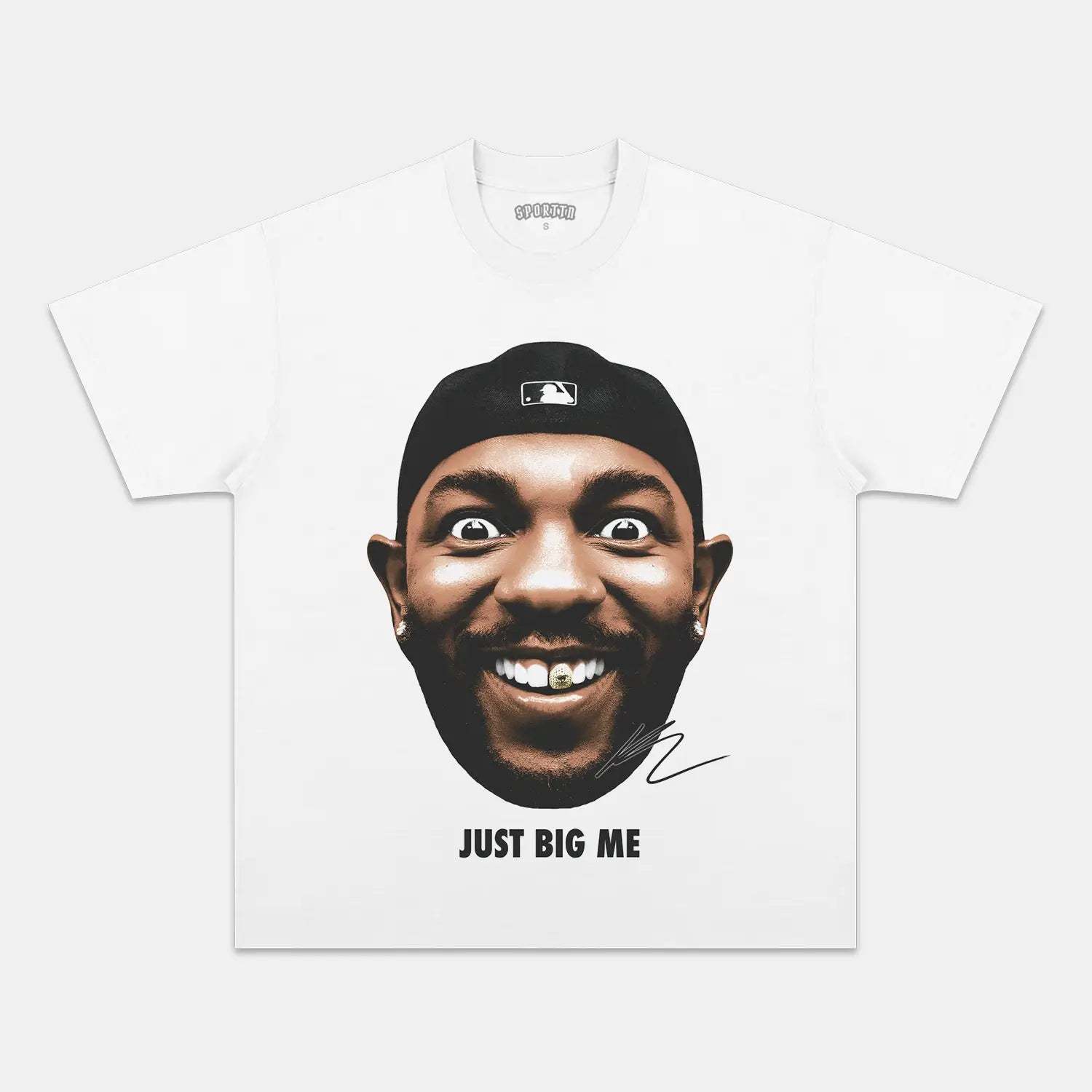 Unisex-Adult Ultra Cotton Washed T-Shirt Graphic BIG FACE KENDRICK TEE