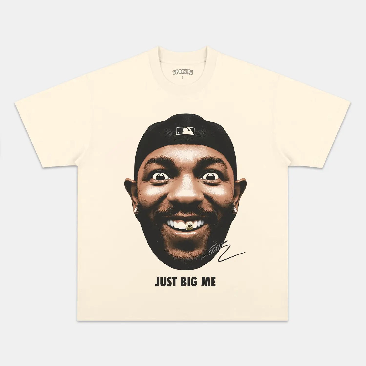Unisex-Adult Ultra Cotton Washed T-Shirt Graphic  BIG FACE KENDRICK TEE 