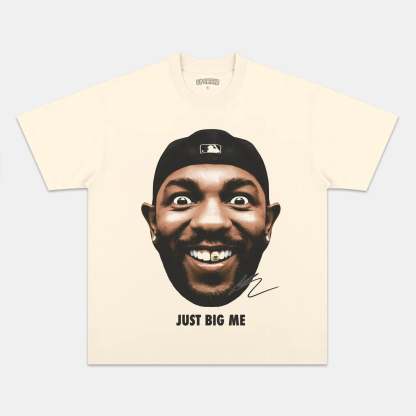 Unisex-Adult Ultra Cotton Washed T-Shirt Graphic  BIG FACE KENDRICK TEE 