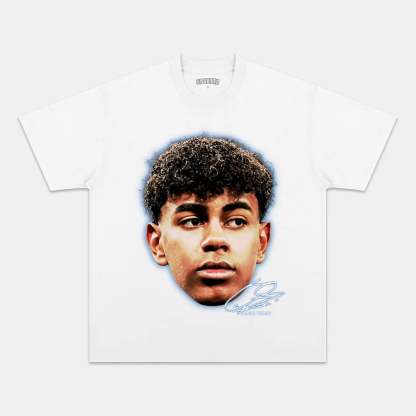 Unisex-Adult Ultra Cotton Washed T-Shirt Graphic BIG FACE LAMINE YAMAL TEE 