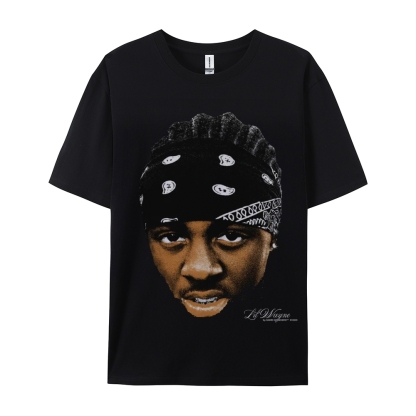 Unisex-Adult Ultra Cotton Washed T-Shirt Graphic YOUNG WEEZY TEE 