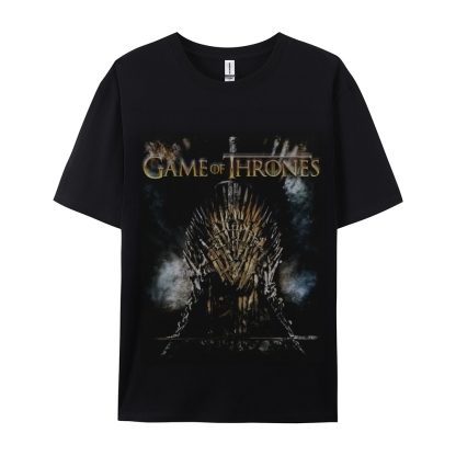 Unisex-Adult Ultra Cotton Washed T-Shirt Graphic GAME OF THRONES TEE 