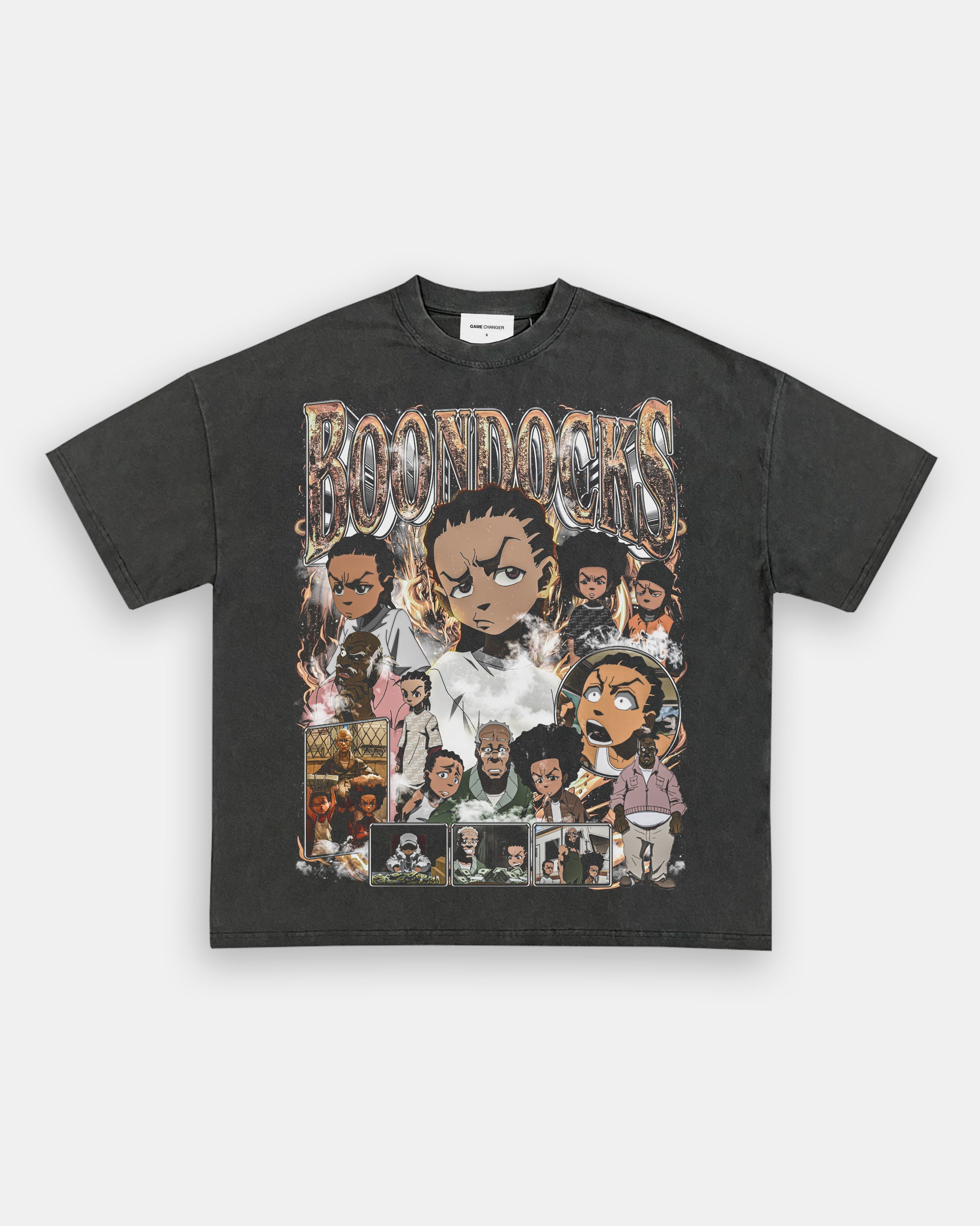 Unisex-Adult Ultra Cotton Washed T-Shirt Graphic BOONDOCKS V2 TEE