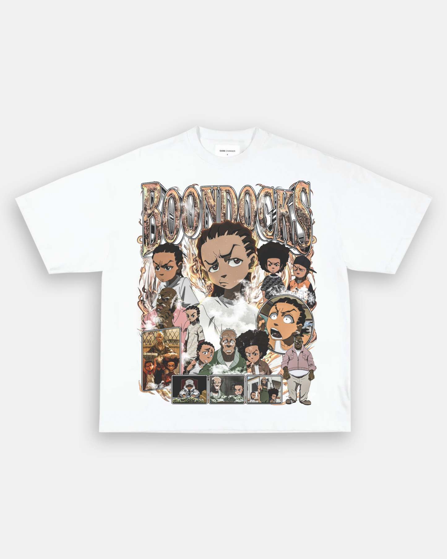 Unisex-Adult Ultra Cotton Washed T-Shirt Graphic BOONDOCKS V2 TEE