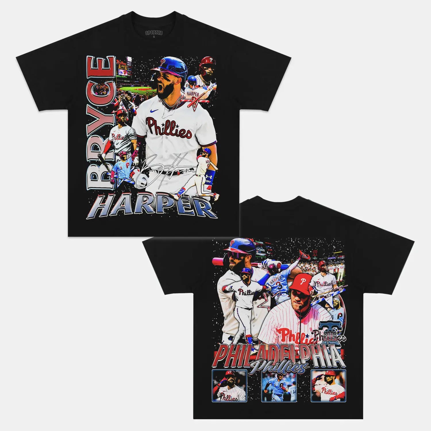Unisex-Adult Ultra Cotton Washed T-Shirt Graphic BRYCE HARPER TEE 