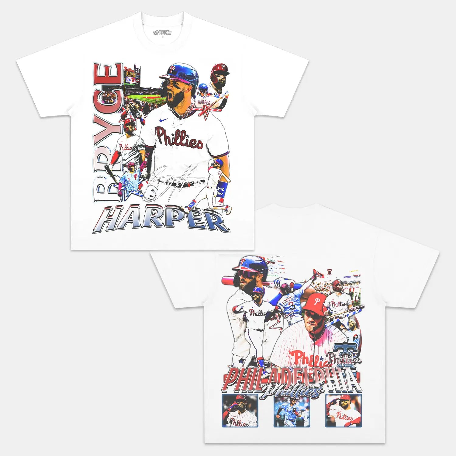 Unisex-Adult Ultra Cotton Washed T-Shirt Graphic BRYCE HARPER TEE 
