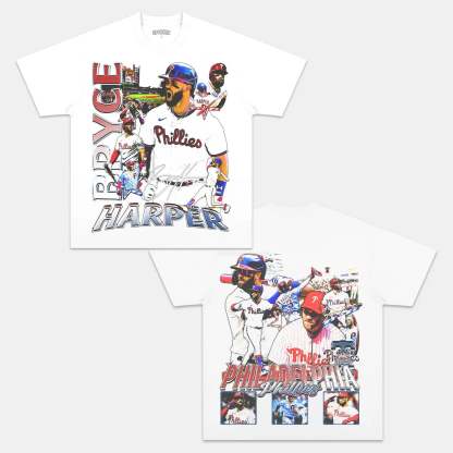 Unisex-Adult Ultra Cotton Washed T-Shirt Graphic BRYCE HARPER TEE 