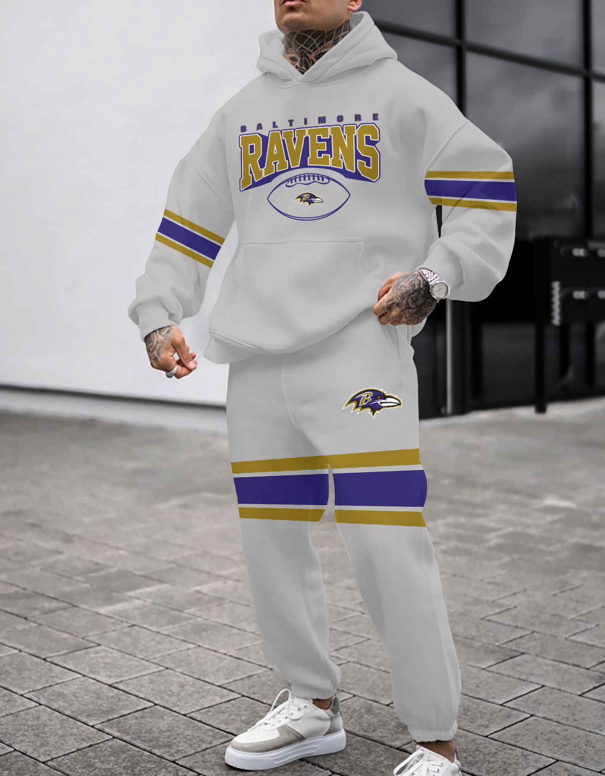 Baltimore Ravens NFL Sport Hoodie Tracksuit Style 430