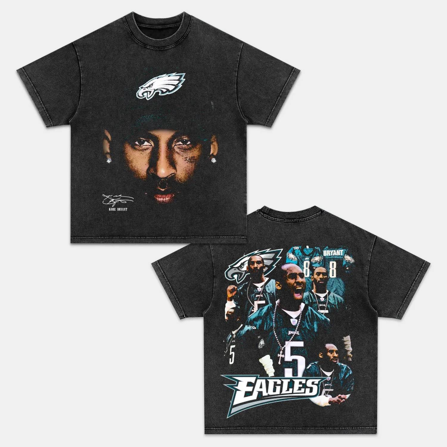 Unisex-Adult Ultra Cotton Washed T-Shirt Graphic Bird Gang Kobe 
