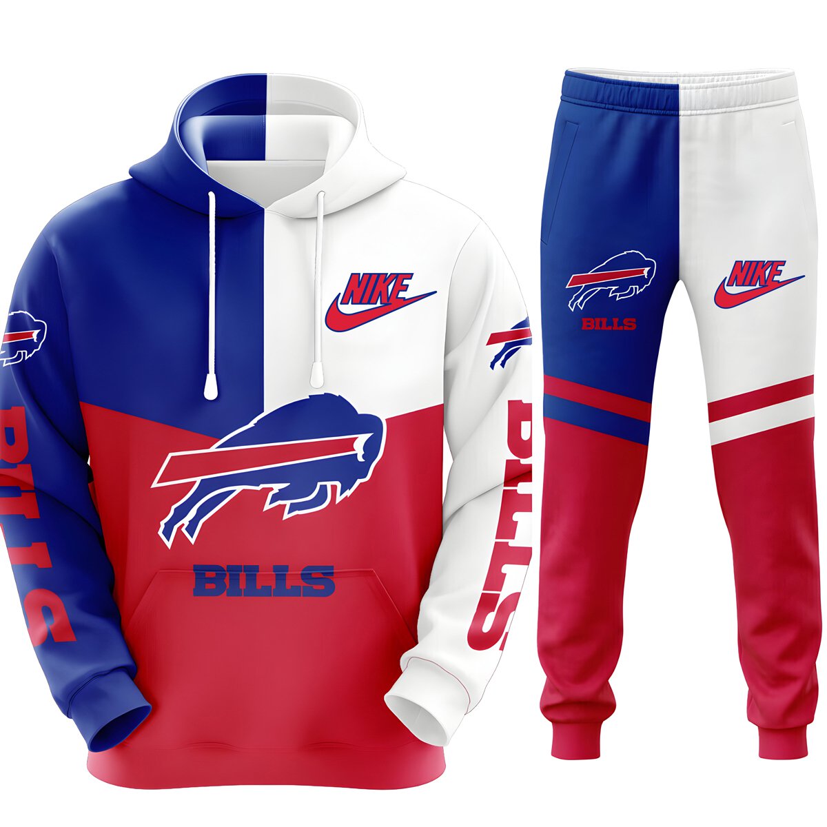 Buffalo Bills Superior NFL Team Sport Hoodie Tracksuit