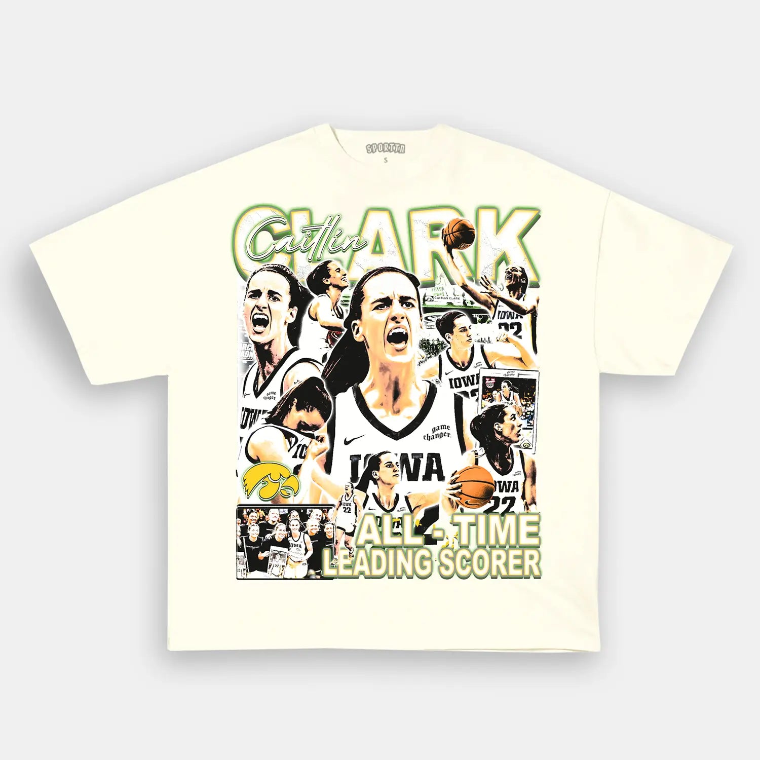Unisex-Adult Ultra Cotton Washed T-Shirt Graphic CAITLIN CLARK V3 TEE 
