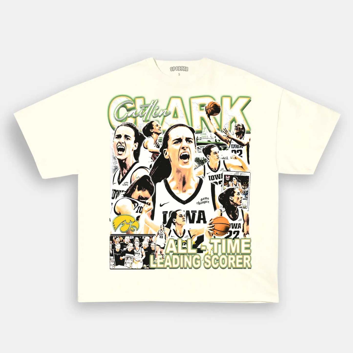 Unisex-Adult Ultra Cotton Washed T-Shirt Graphic CAITLIN CLARK V3 TEE 