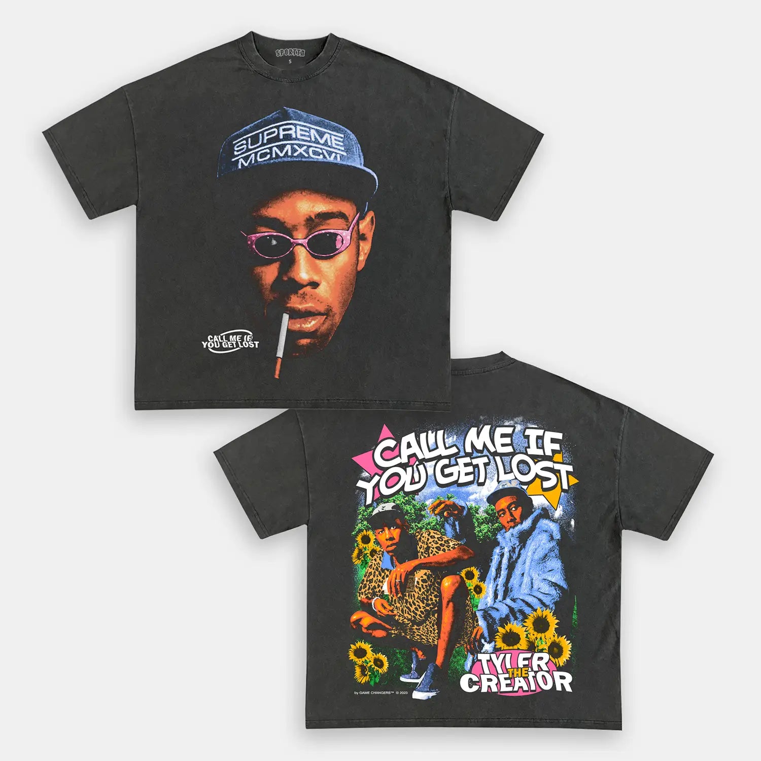 Unisex-Adult Ultra Cotton Washed T-Shirt Graphic CALL ME WHEN YOU GET LOST TEE 
