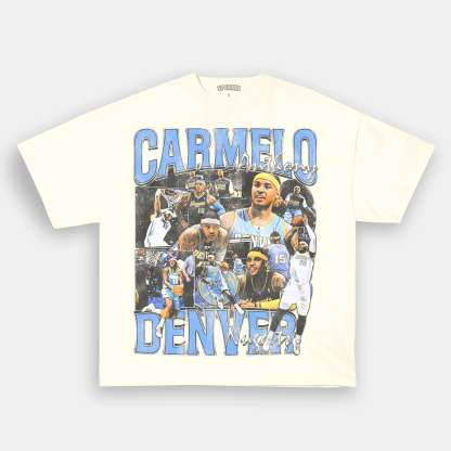 Unisex-Adult Ultra Cotton Washed T-Shirt Graphic CARMELO DENVER 2 TEE 