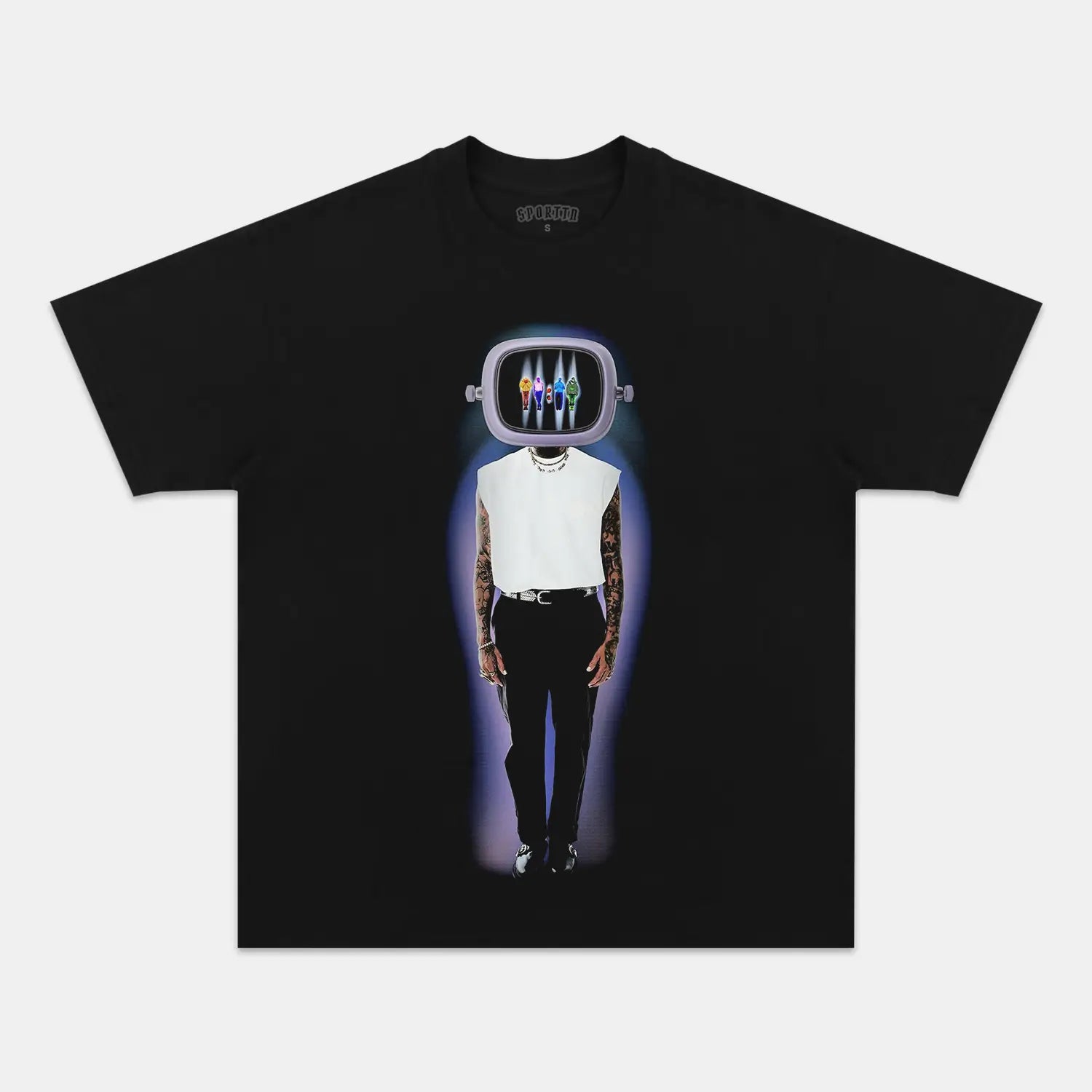 Unisex-Adult Ultra Cotton Washed T-Shirt Graphic 2024 CHRIS BROWN V4 VINTAGE TEE 