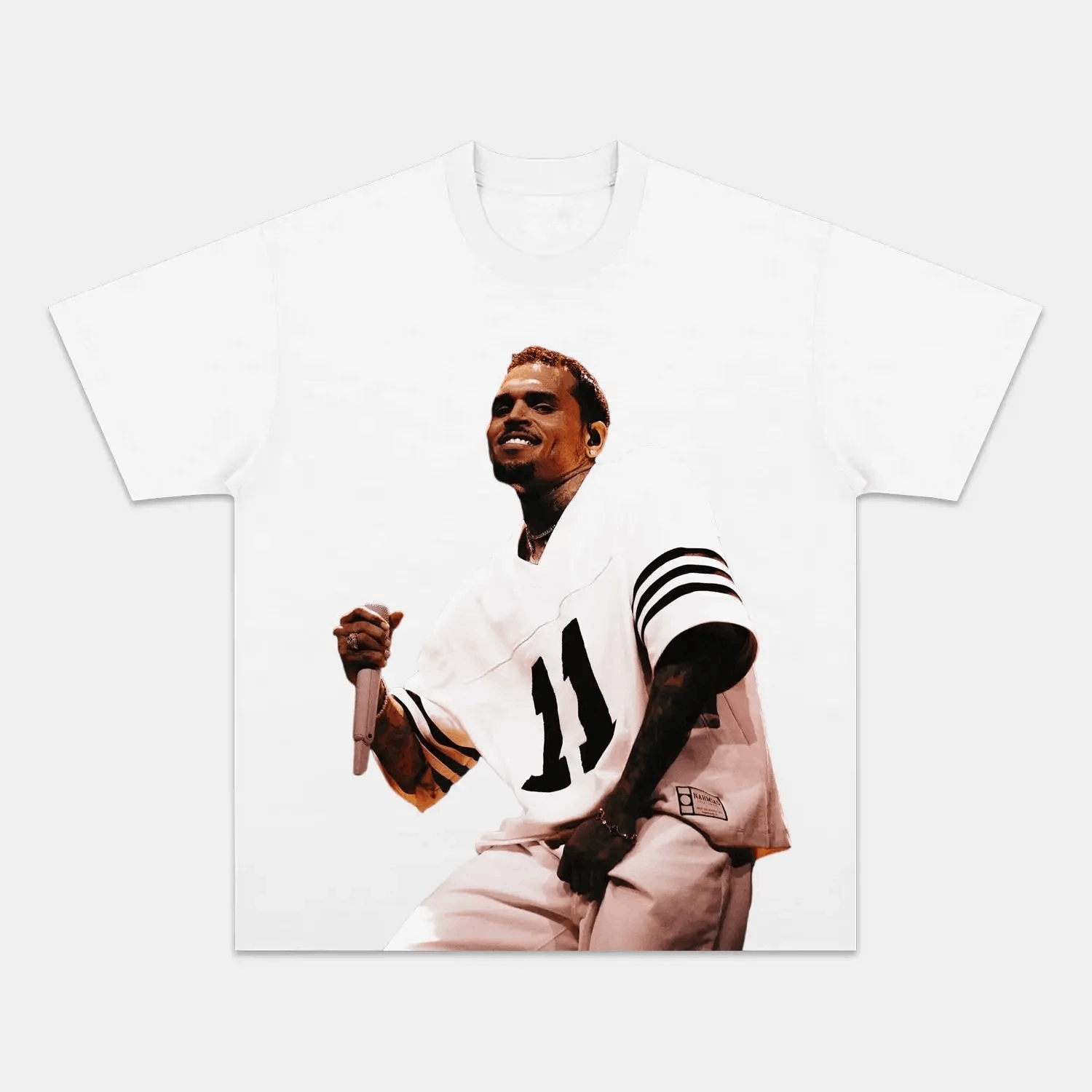 Unisex-Adult Ultra Cotton Washed T-Shirt Graphic  NEW CHRIS BROWN V2 TEE 
