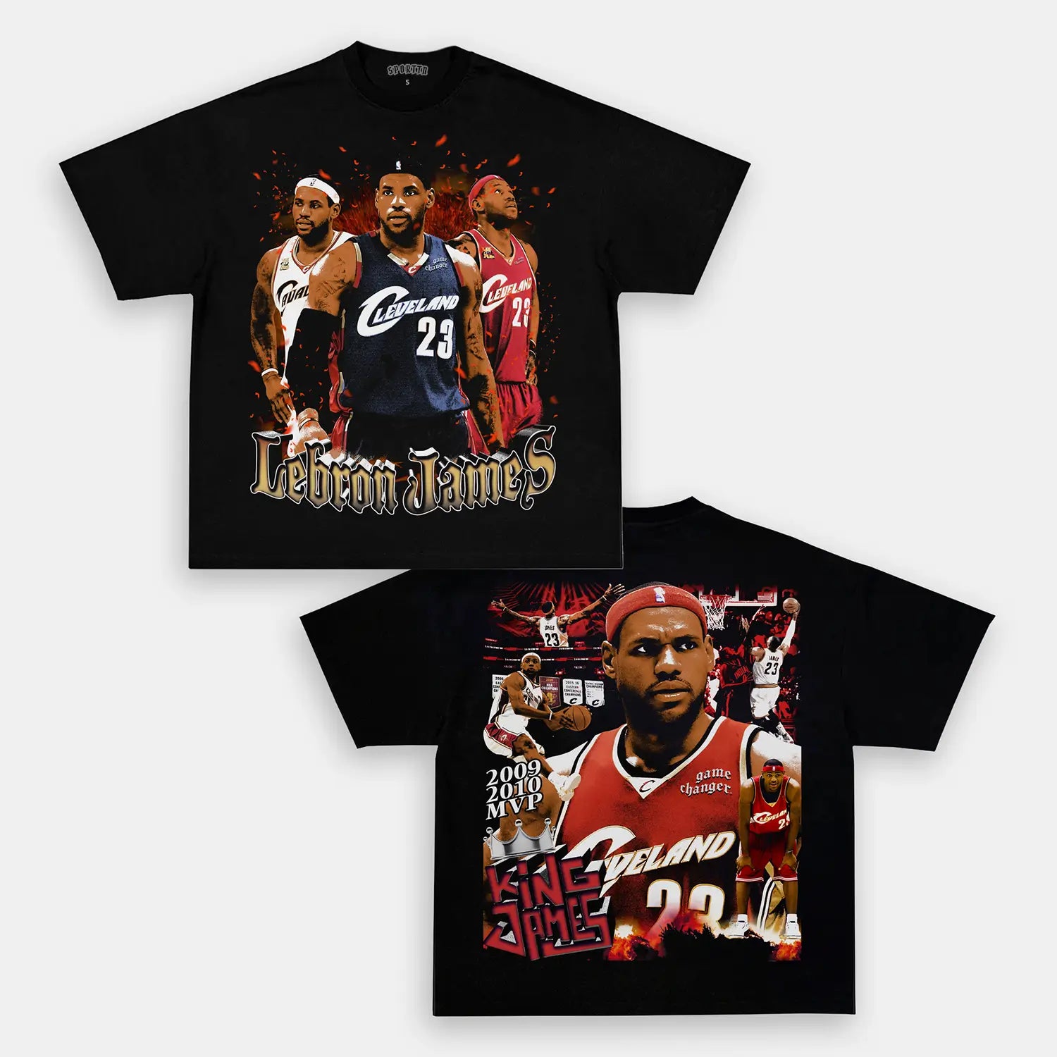 Unisex-Adult Ultra Cotton Washed T-Shirt Graphic  CLEVELAND LEBRON TEE - [DS] 