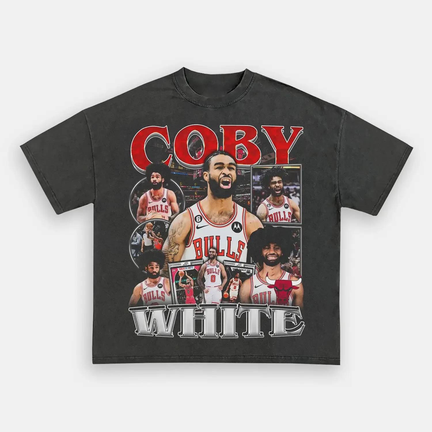 Unisex-Adult Ultra Cotton Washed T-Shirt Graphic  COBY WHITE TEE 