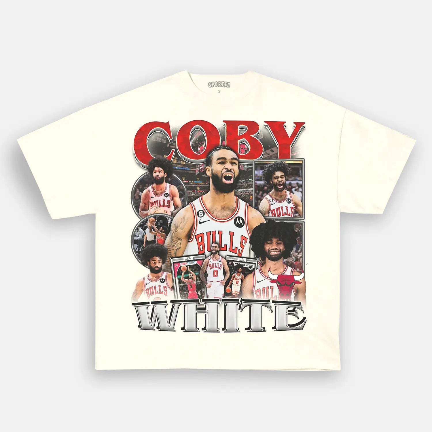 Unisex-Adult Ultra Cotton Washed T-Shirt Graphic COBY WHITE TEE