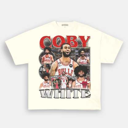 Unisex-Adult Ultra Cotton Washed T-Shirt Graphic  COBY WHITE TEE 