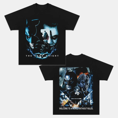 T-Shirt DARK KNIGHT Graphic TEE Unisex-Adult Ultra Cotton Washed | TIDESENCE