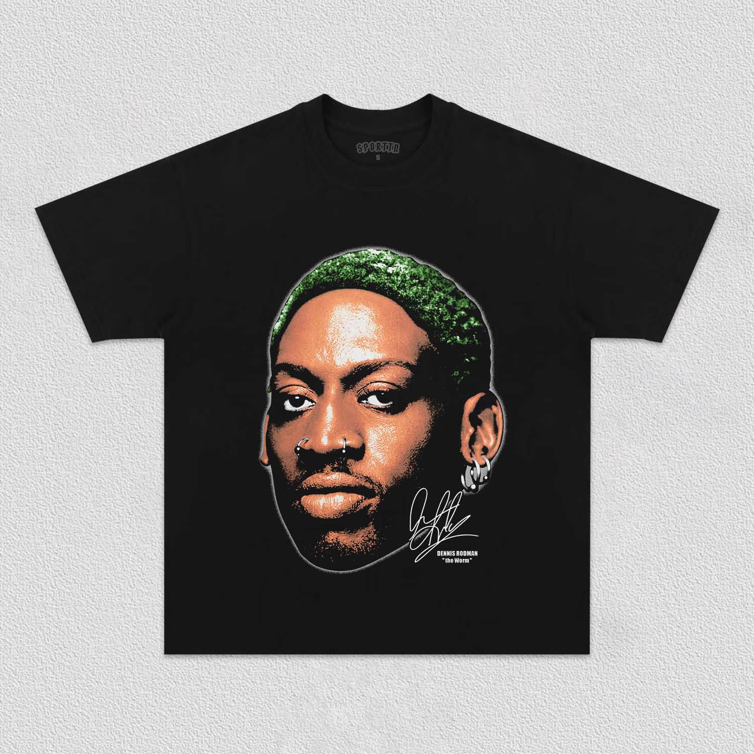 Unisex-Adult Ultra Cotton Washed T-Shirt Graphic DENNIS RODMAN TEE 