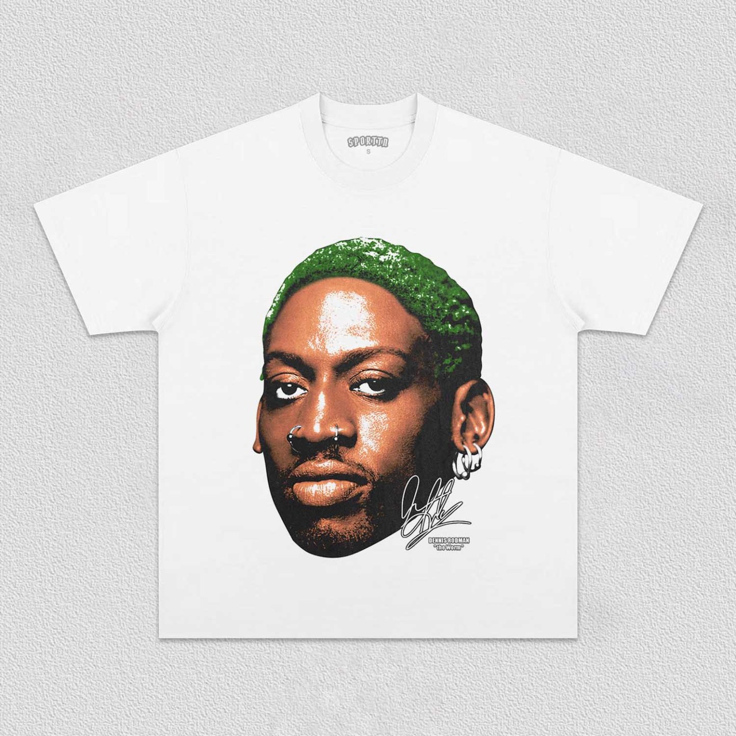 Unisex-Adult Ultra Cotton Washed T-Shirt Graphic DENNIS RODMAN TEE 