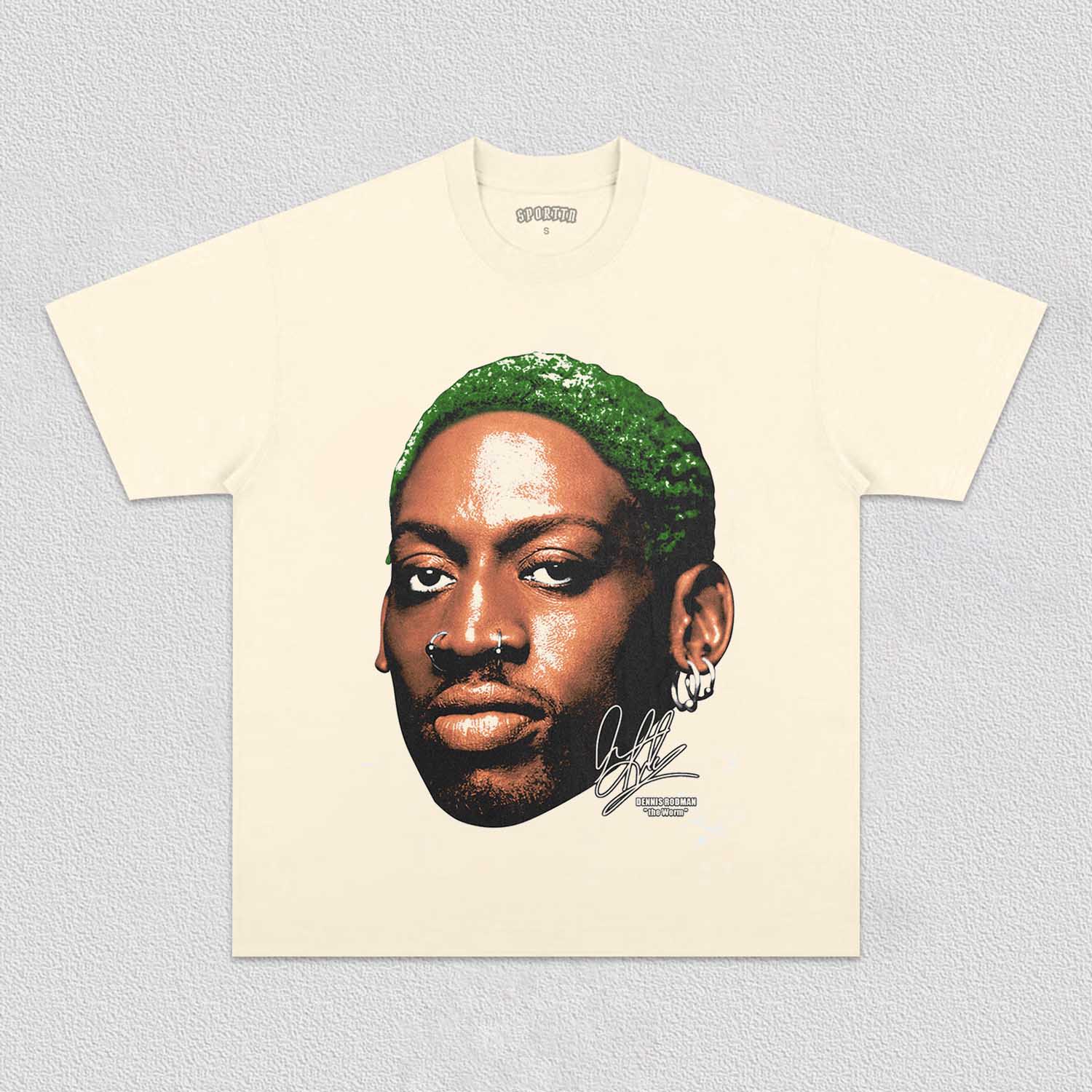 Unisex-Adult Ultra Cotton Washed T-Shirt Graphic DENNIS RODMAN TEE 
