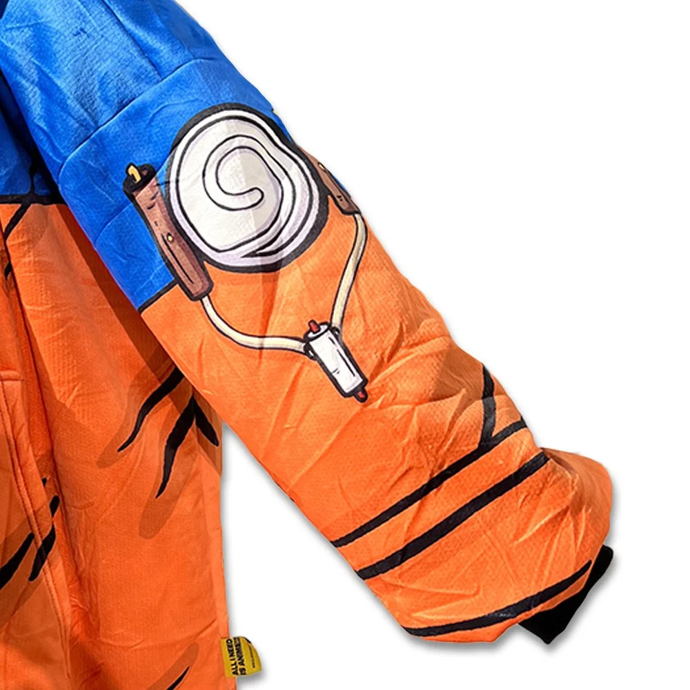 Unisex Anime Naruto Blanket Hooded Flannel Blanket Pajamas