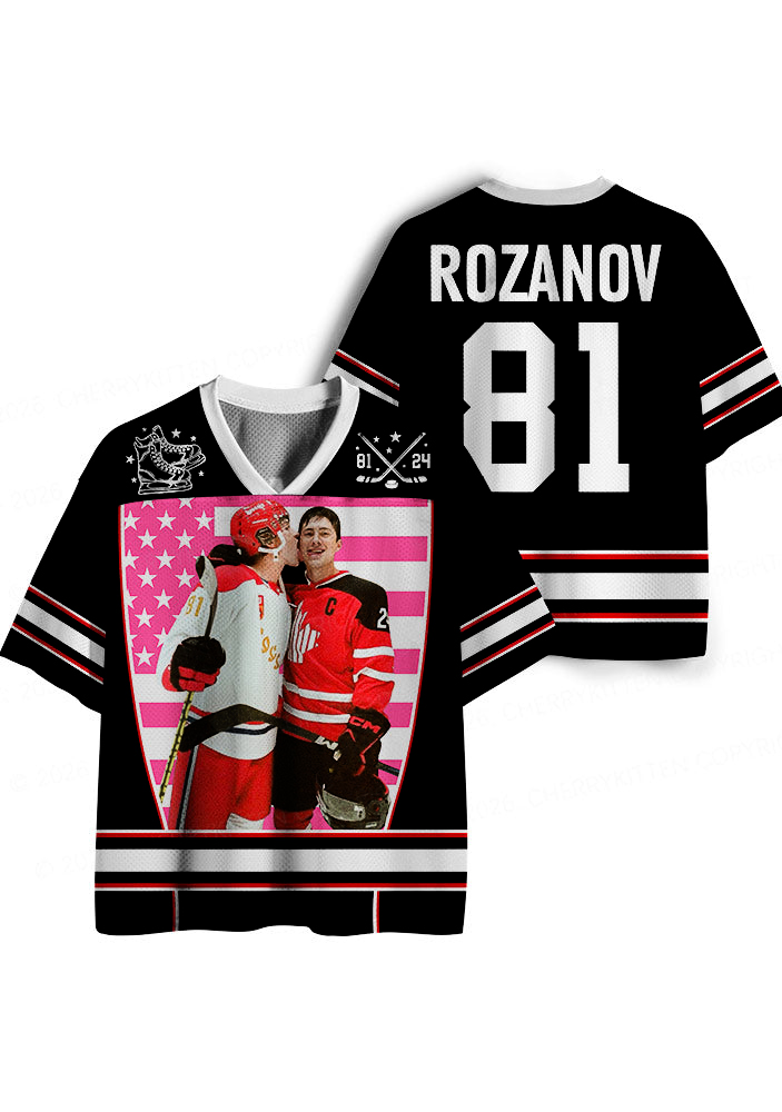 Funny Kissing Williams & Storrie Hockey Sport Jersey
