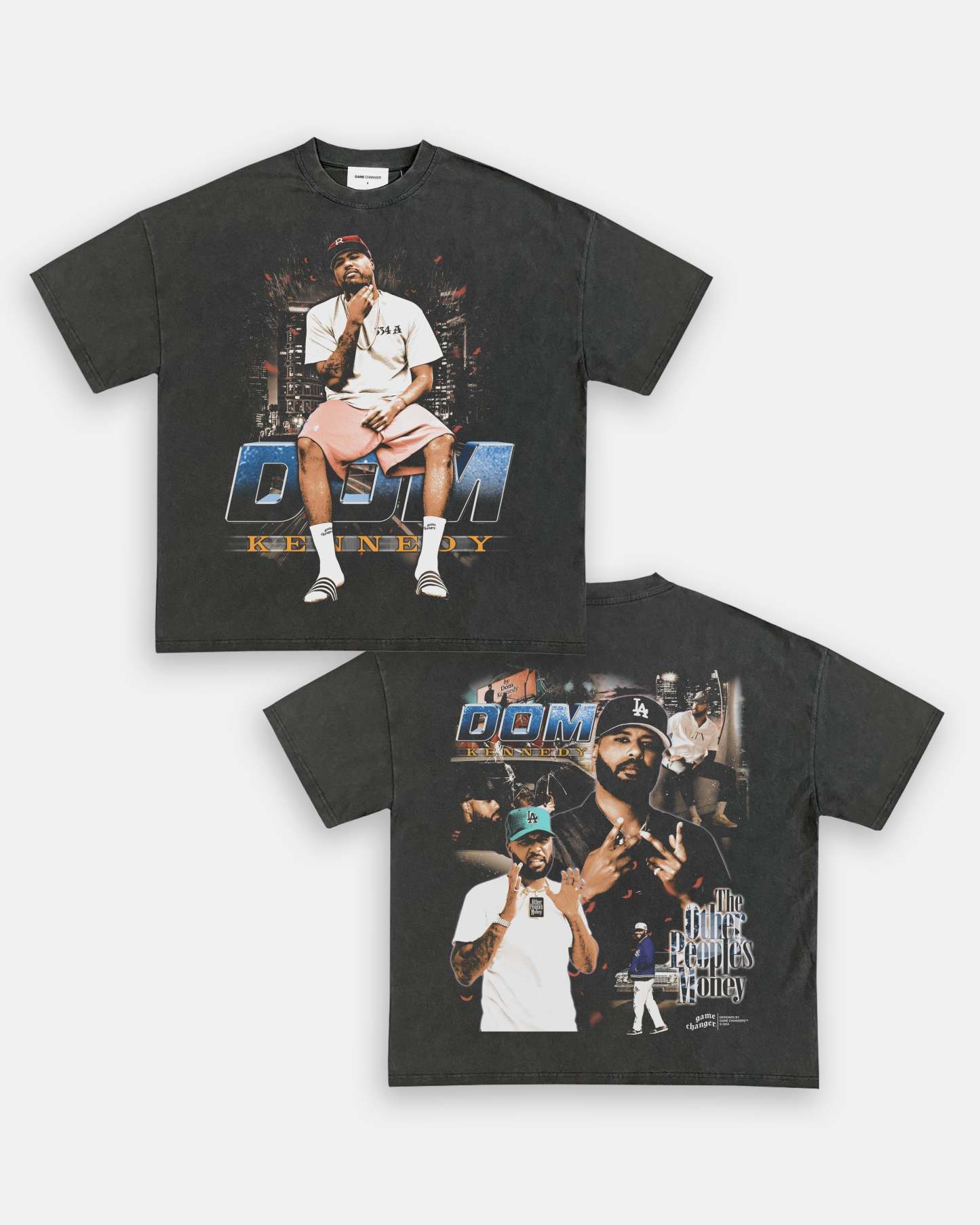 Unisex-Adult Ultra Cotton Washed T-Shirt Graphic DOM KENNEDY V2 TEE