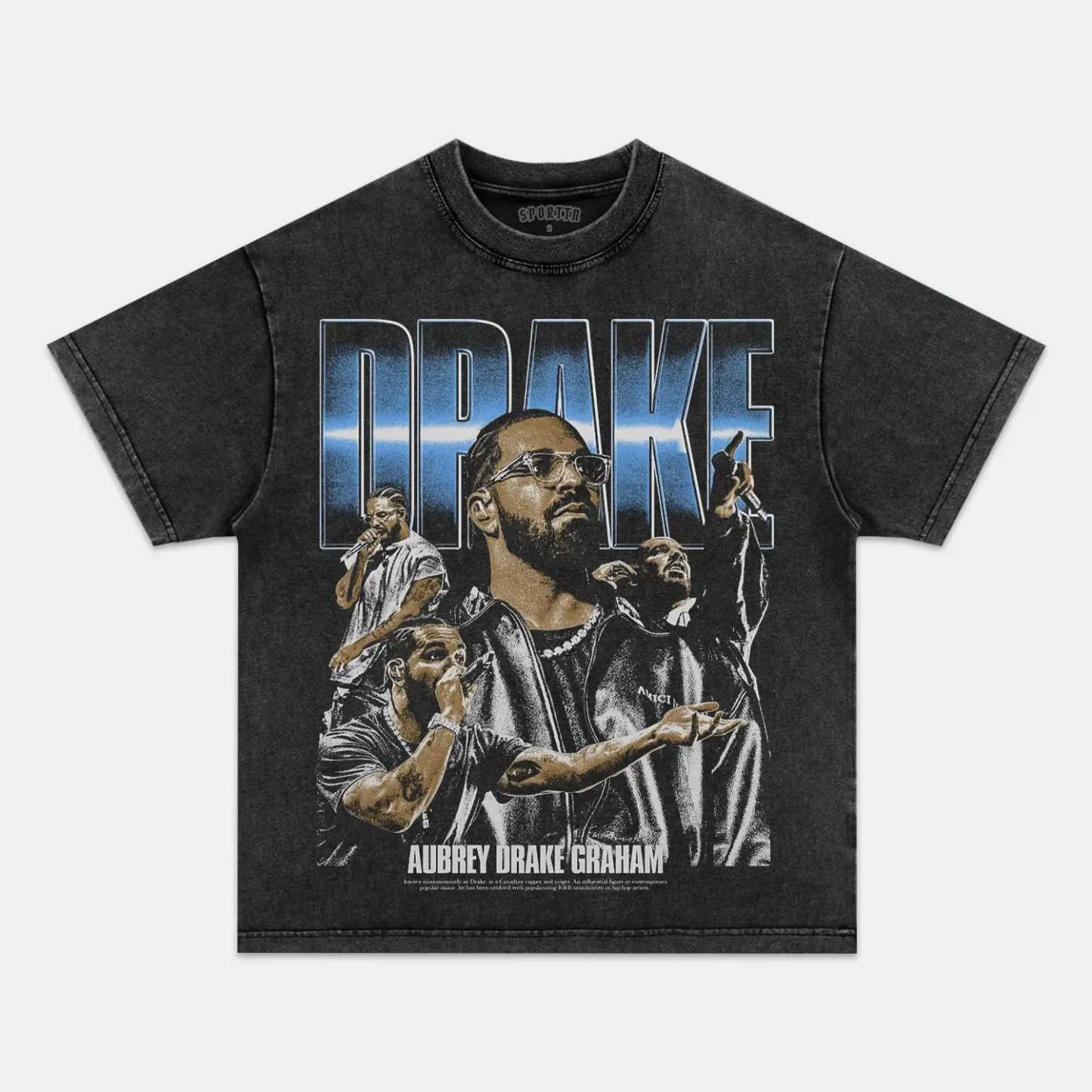Unisex-Adult Ultra Cotton Washed T-Shirt Graphic DRAKE-V2-VINTAGE-TEE (2)
